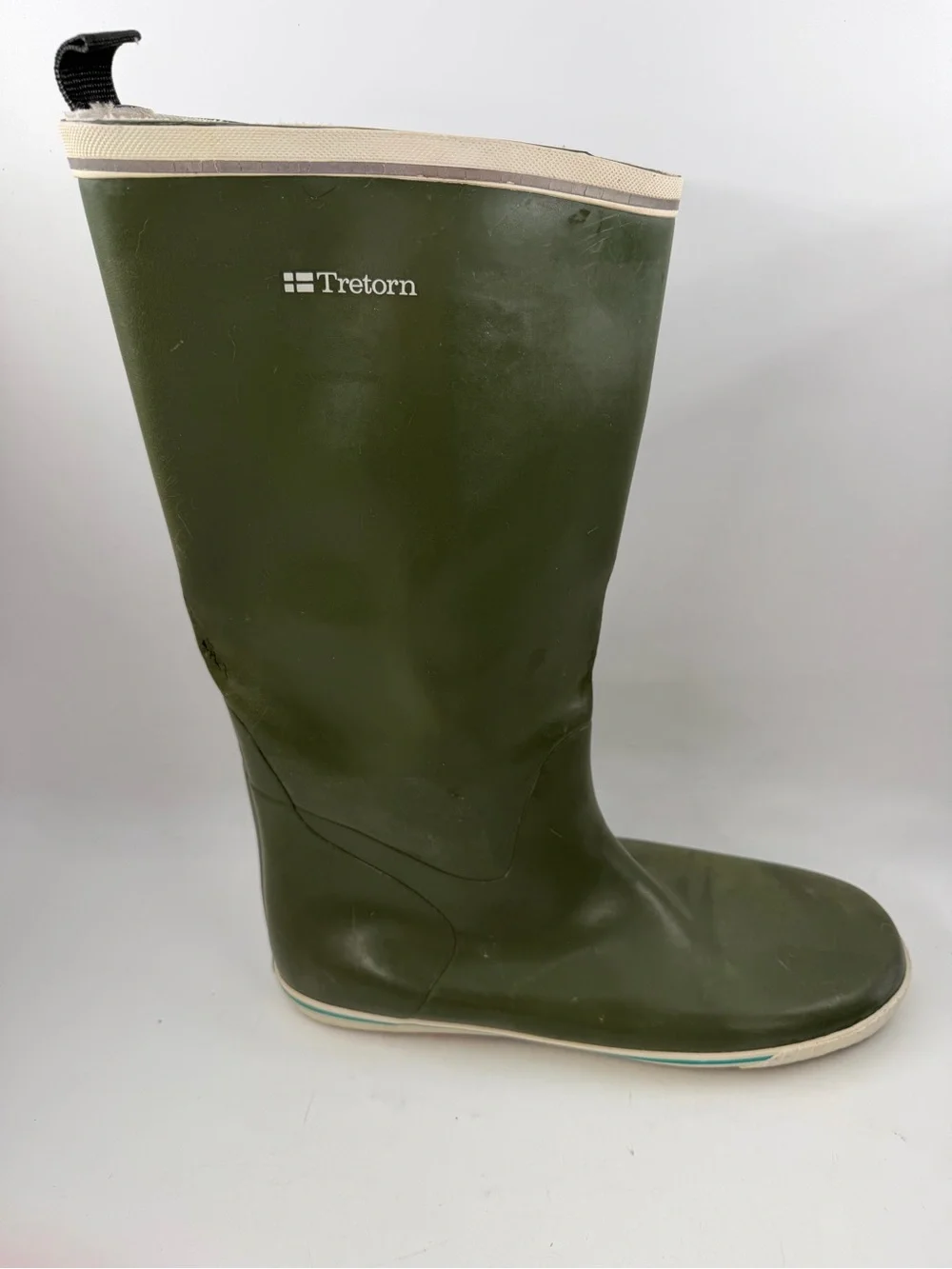 Tretorn Men’s Olive Green -SZ 13- Heisingborg Fleece-Lined Waterproof Rain Boots